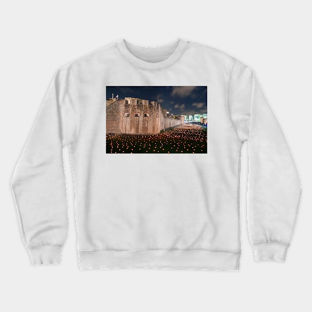 Tower of London Beyond The Deepening Shadow Crewneck Sweatshirt by AndyEvansPhotos